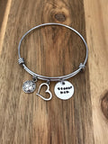 Soccer Mom Bracelet Jewelry Gift Player Team Life Quote Hand Stamped Adjustable Bangle Custom Personalized