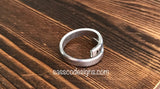 Custom Hand Stamped Aluminum Wrap Ring