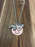 Tractor Cow Farm Necklace Jewelry The best memories are made on the Farm Girl Gift Raised Farmhouse Farm Life Farmer Hand Stamped Copper