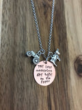 Tractor Cow Farm Necklace Jewelry The best memories are made on the Farm Girl Gift Raised Farmhouse Farm Life Farmer Hand Stamped Copper