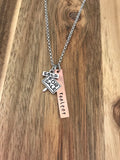 Realtor Necklace Jewelry Gift For Sale Sold Sign Home Real Estate Agent Crye-Leike Century 21 ReMax Keller Williams Hand Stamped Custom