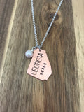 Georgia peach necklace jewelry