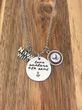 Navy wife necklace jewelry love anchors the soul