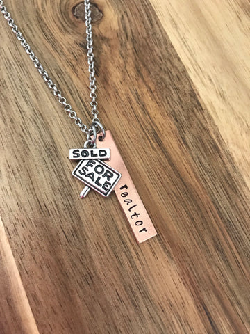 Realtor necklace jewelry gift
