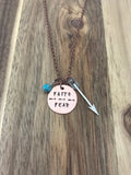 Faith over fear necklace christian jewelry