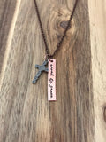 Ephesians 2:8-9 necklace saved by grace christian jewelry