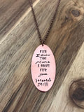 Jeremiah 29:11 Necklace Jewelry Christian Gift Bible Verse Scripture For I Know The Plans I Have For You Copper Oval Hand Stamped