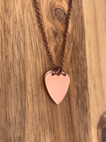 Follow Your Heart Necklace Jewelry Hidden Secret Message Things Locket Cursive Script Copper Graduation Gift Stamped Custom Inspirational