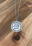 Do more of what makes you happy necklace jewelry