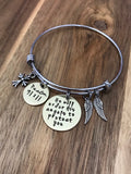 Psalm 91:11 Bracelet Jewelry Gift Bible Verse Scripture Christian Brass Cross Wings Hand Stamped He Will Order His Angels To Protect You