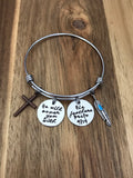 Psalm 91:4 bracelet He will cover you with His feathers jewelry christian bible verse