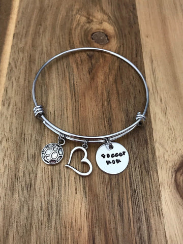 Soccer mom bracelet jewelry gift