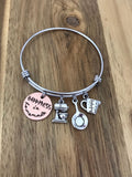 Cooking Bracelet Jewelry Happiness Is Homemade Gift For Cook Kitchen Mixer Blender Cast Iron Frying Pan Measuring Cup Hand Stamped