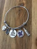 Milwaukee Brewers Go Brew Crew Handstamped Bracelet