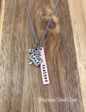 Realtor Necklace Jewelry Gift For Sale Sold Sign Home Real Estate Agent Crye-Leike Century 21 ReMax Keller Williams Hand Stamped Custom