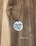 Do Not Worry About Tomorrow Necklace Matthew 6:34 Jewelry Cross Copper Bible Verse Christian Gift Scripture God Hand Stamped Cursive