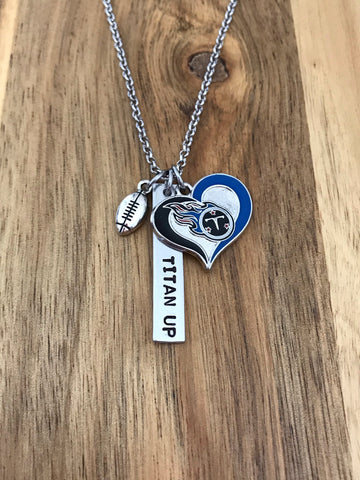 Tennessee Titans necklace Titan Up jewelry gift