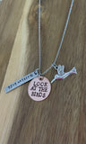Matthew 6:26 Necklace Look At The Birds Hummingbird Bible Verse Christian Gift Scripture God Hand Stamped Handstamped Jewelry Mixed Metal Copper