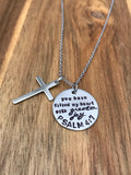 Psalm 4:7 Necklace Jewelry You Have Filled My Heart With Greater Joy Bible Verse Scripture Christian Cross Gift Hand Stamped Custom